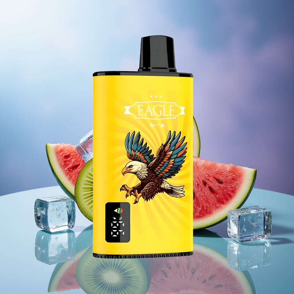 JNR EAGLE Smart 23000 Puffs Vape Desechable Kiwi Sandía Hielo Pantalla Digital Bobina Mesh 1.0ohm Batería 750mAh