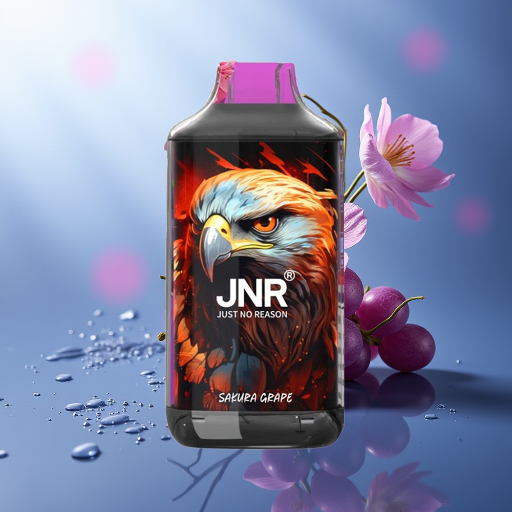 JNR Falcon 16000 Puffs 22ml 0% Sakura Uva Vape Desechable JNR Falcon 16000 Puffs 22ml 0% Sakura Uva Vape Desechable