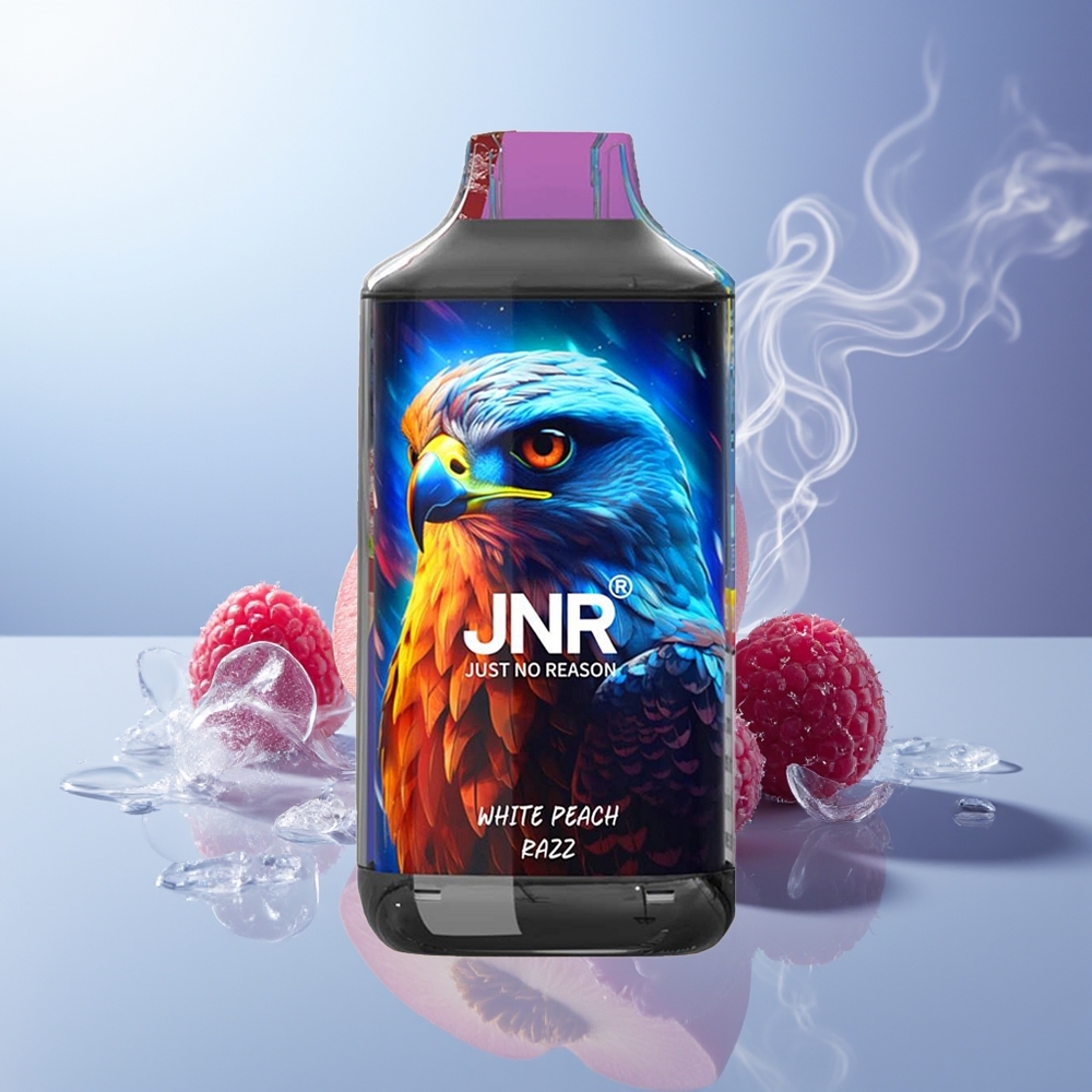 JNR Falcon 16000 Puffs 850 mAh 22ml Durazno Blanco Frambuesa JNR Falcon 16000 Puffs 850 mAh 22ml Durazno Blanco Frambuesa