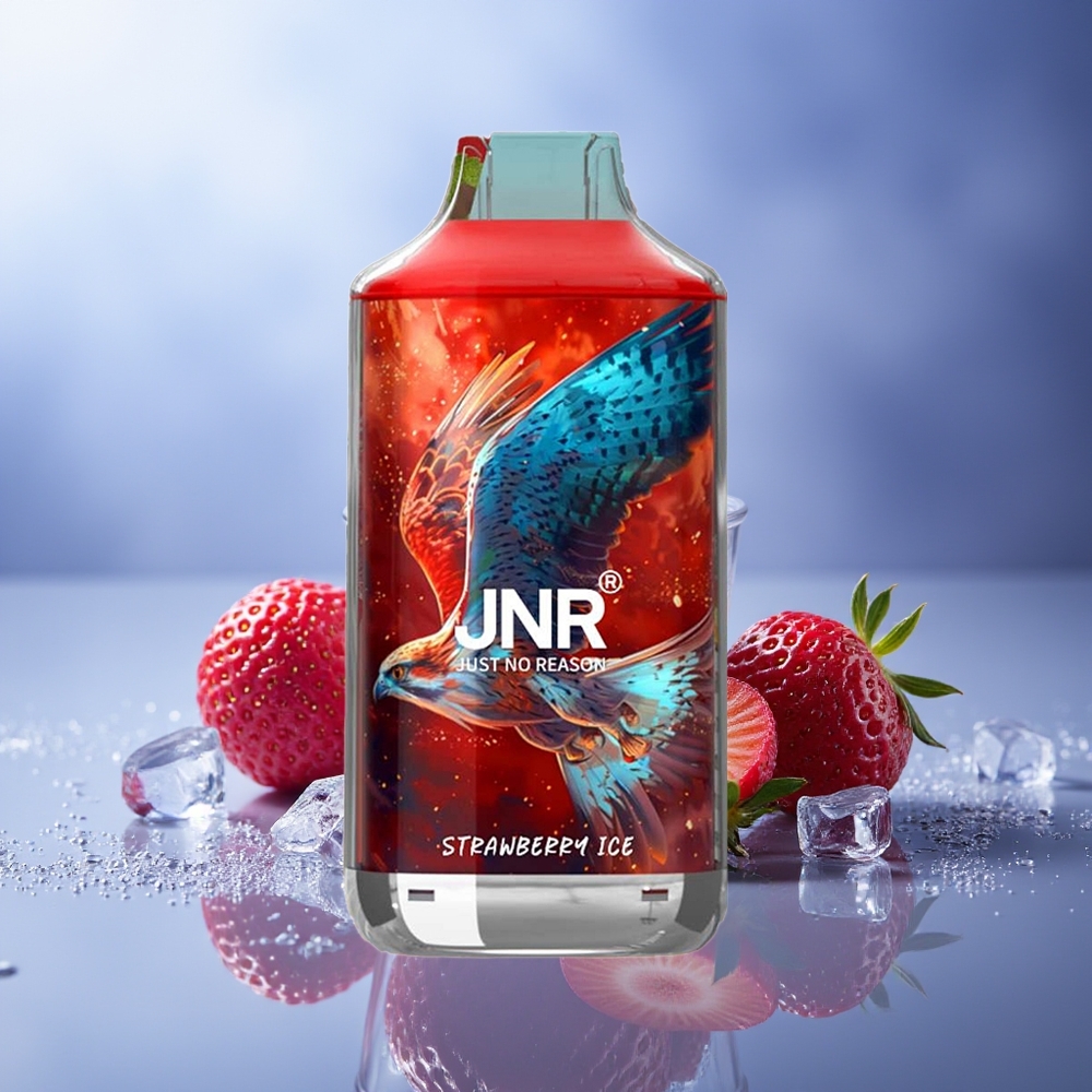 JNR Falcon 16000 Puffs Fresa Hielo Dual Mesh 850mAh 22ml JNR Falcon 16000 Puffs Fresa Hielo Dual Mesh 850mAh 22ml