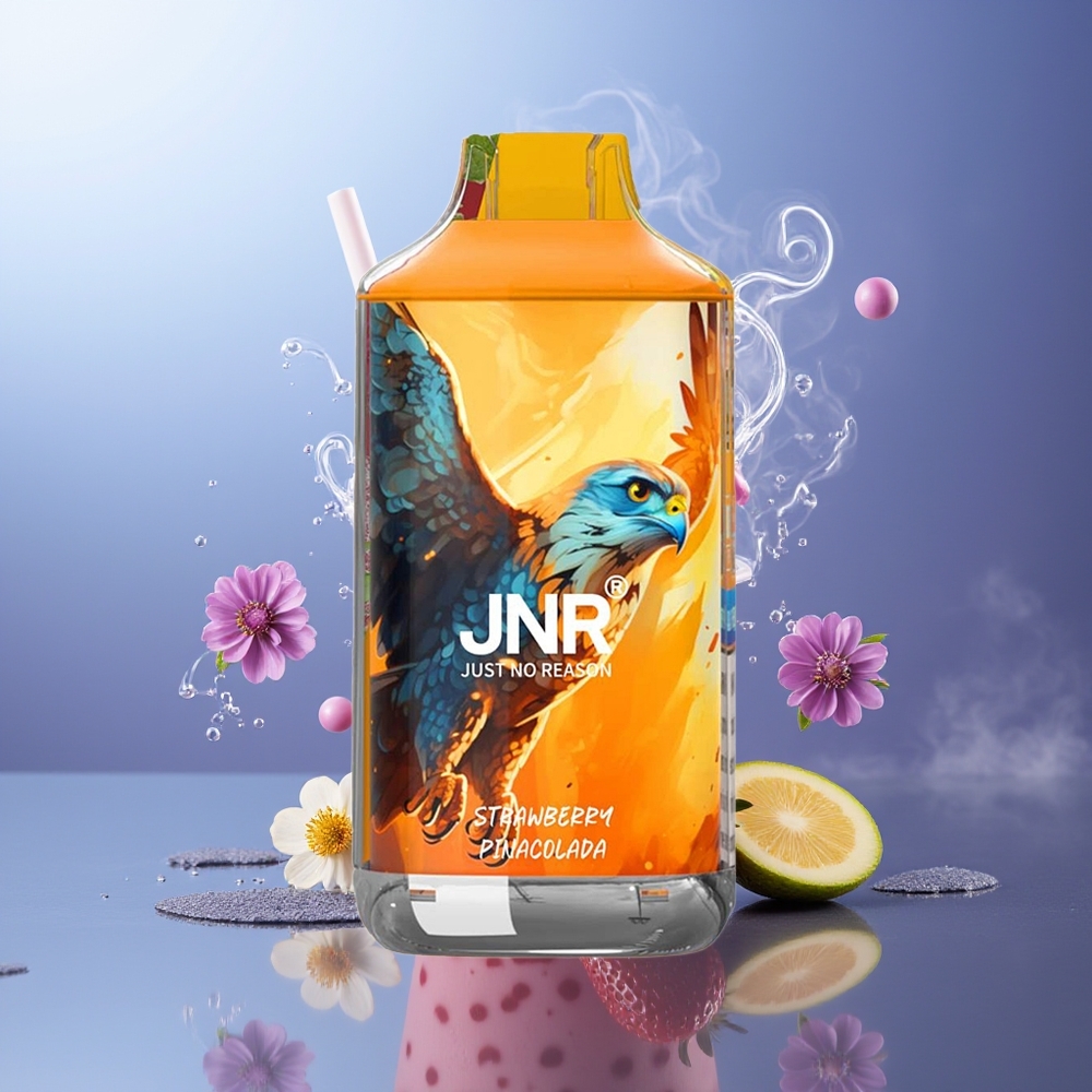 JNR Falcon 16000 Puffs Fresa Piña Colada 850mAh 22ml Dual Mesh JNR Falcon 16000 Puffs Fresa Piña Colada 850mAh 22ml Dual Mesh
