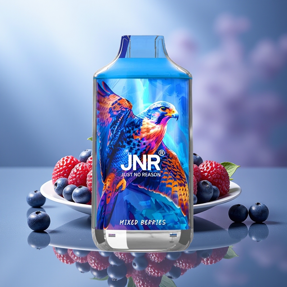 JNR Falcon 16000 Puffs Mezcla de Bayas 850 mAh Tipo C JNR Falcon 16000 Puffs Mezcla de Bayas 850 mAh Tipo C