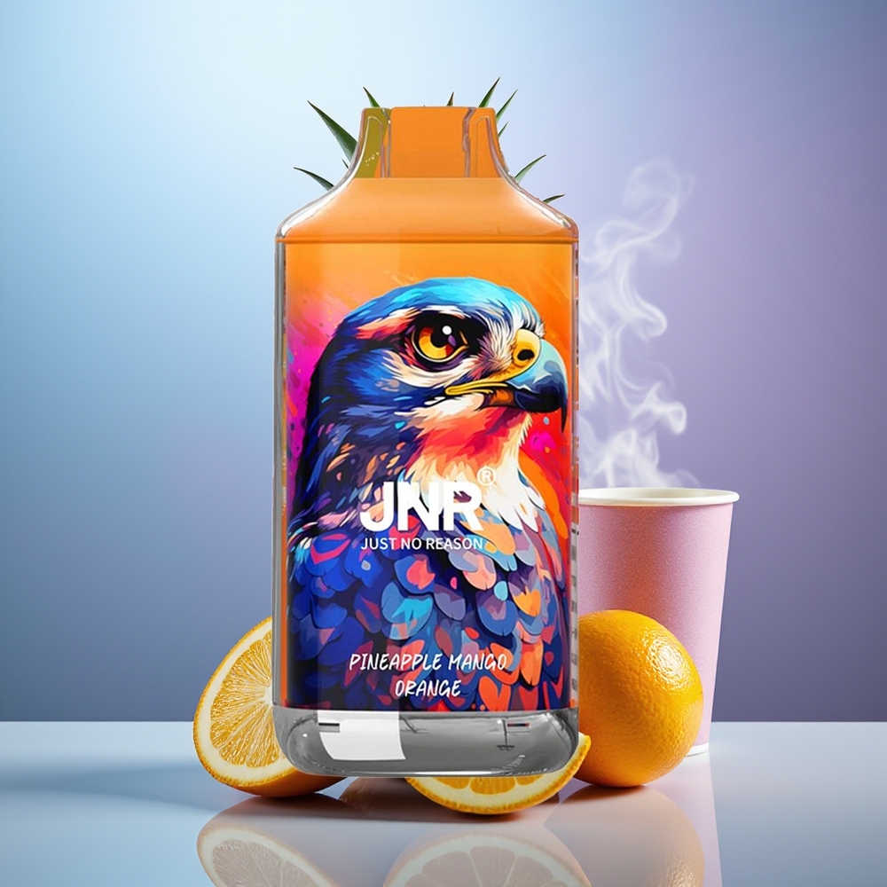 JNR Falcon 16000 Puffs Piña Mango Naranja 850 mAh Dual Mesh Coil Smart LED Display JNR Falcon 16000 Puffs Piña Mango Naranja 850 mAh Dual Mesh Coil Smart LED Display