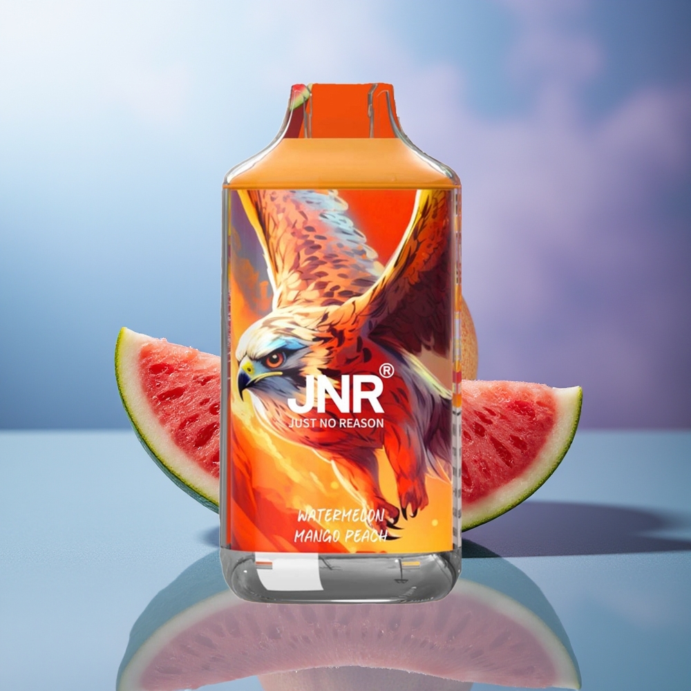 JNR Falcon 16000 Puffs Sandía Mango Melocotón 850mAh 22ml Dual Mesh Coil JNR Falcon 16000 Puffs Sandía Mango Melocotón 850mAh 22ml Dual Mesh Coil