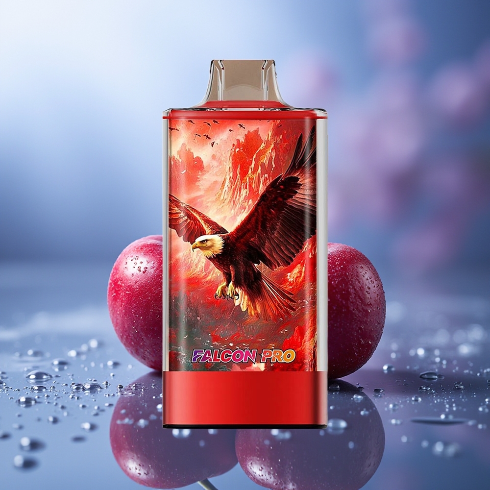 JNR Falcon Pro 28000 Disposables 28000 Bocanadas Cereza Baya USB-C Pantalla Inteligente