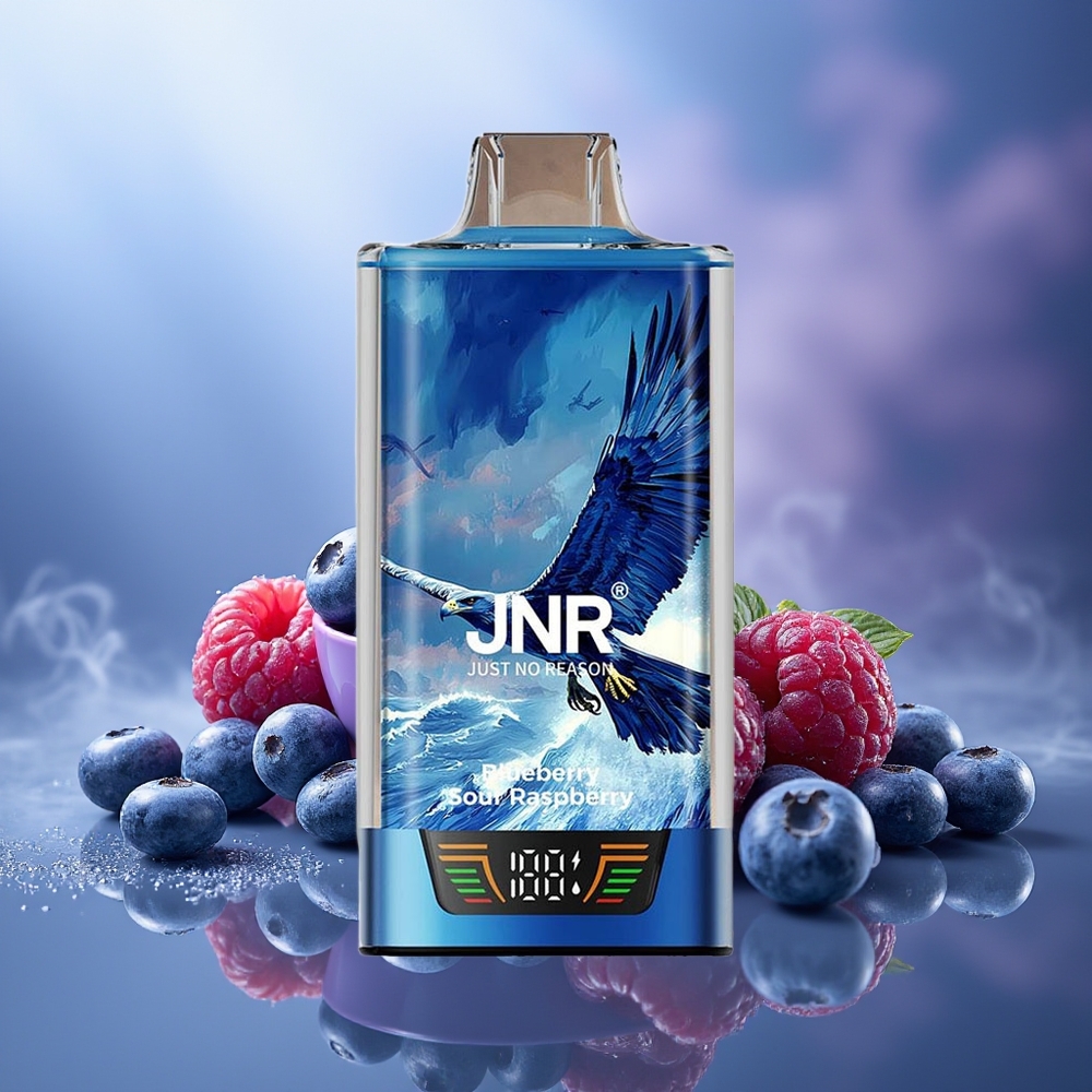 JNR Falcon Pro 28000 Puffs Arándano Frambuesa Ácida 30ml 950mAh USB Type-C