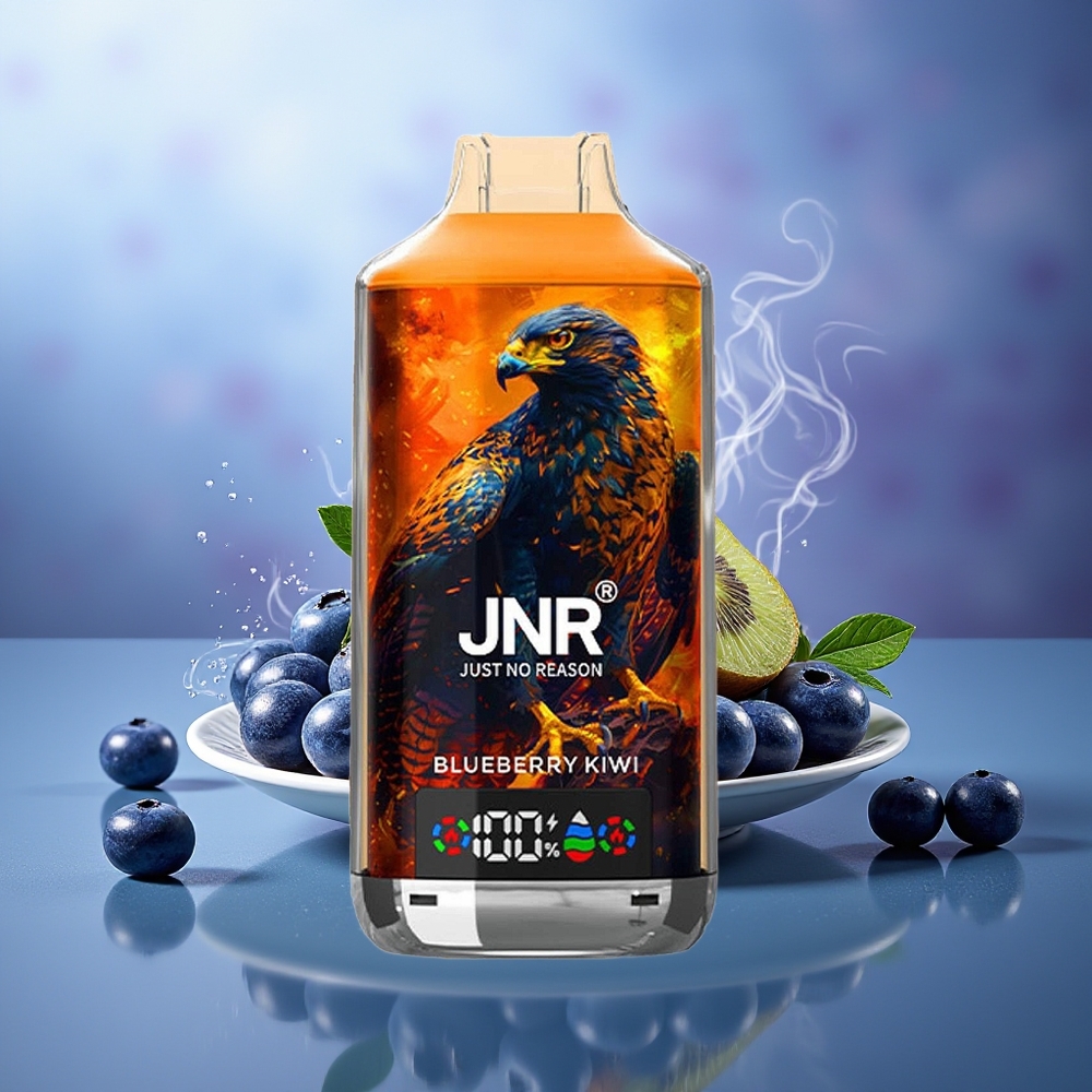 JNR Falcon X 18000 Puffs Arándano Kiwi 750mAh Tipo-C Doble Malla