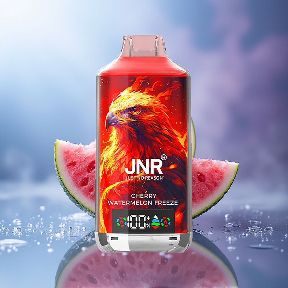 JNR Falcon X 18000 Puffs Cereza Sandía Helada 750mAh Tipo-C Doble Malla