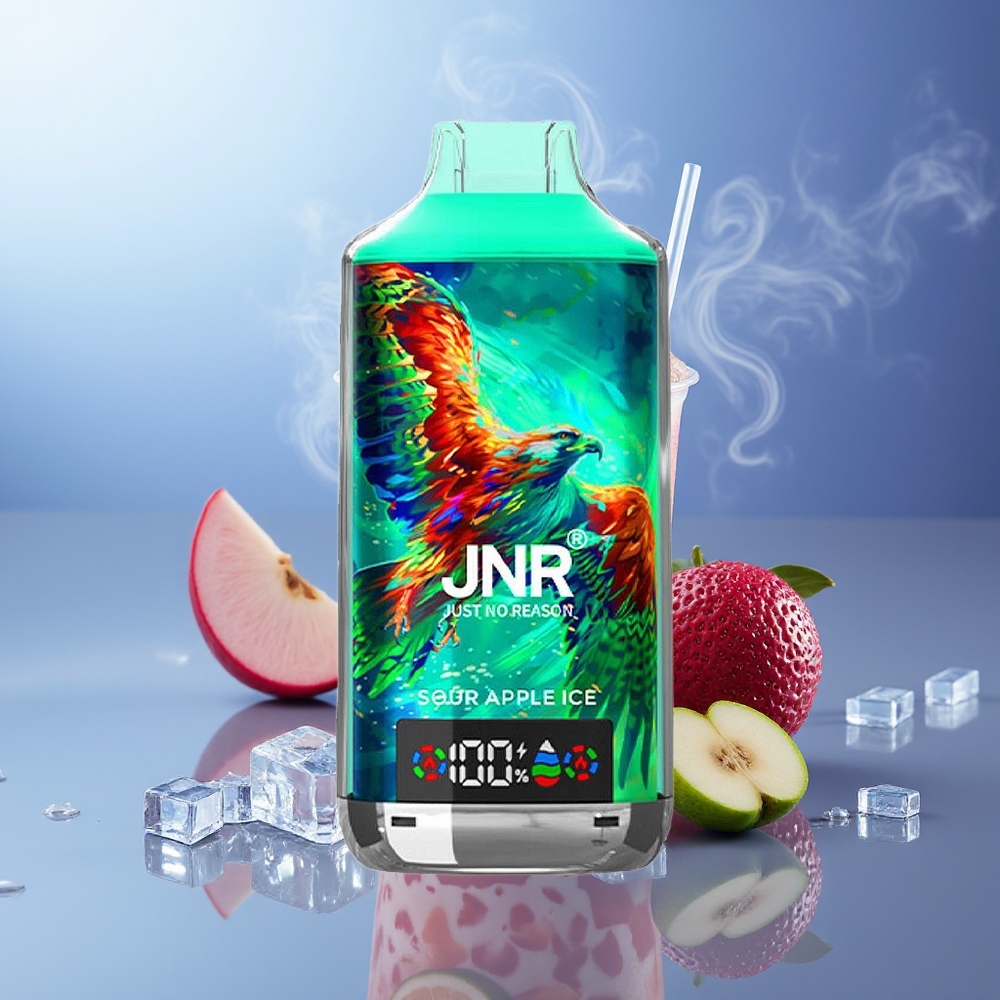 JNR Falcon X 18000 Puffs Manzana Ácida Helada 750mAh 24ml Dual Mesh Coil