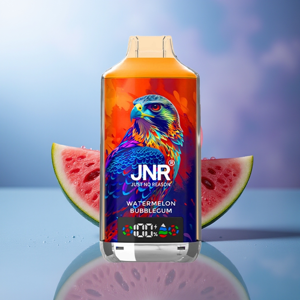 JNR Falcon X 18000 Puffs Sandía Chicle Pantalla Digital Dual Mesh Coil Tipo-C