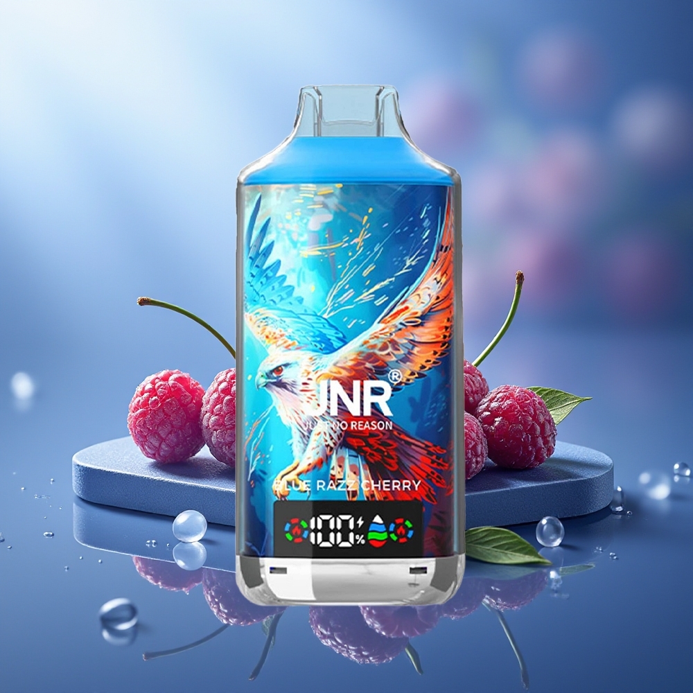 JNR Falcon X 18000 Puffs Vape Desechable Arándano Azul Cereza con 750mAh y Tipo-C Carga Rápida