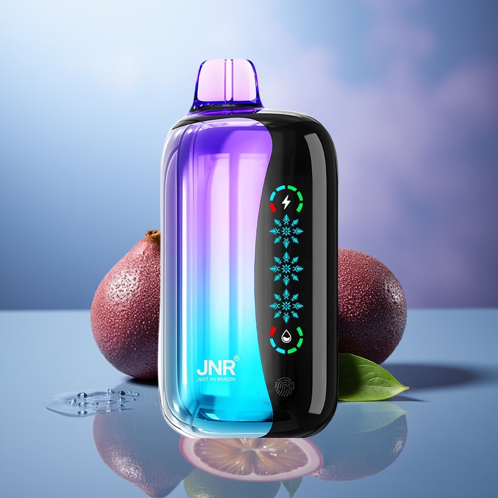 JNR Flex Ice 21000 Puffs Vape Desechable Kiwi Maracuyá Guayaba Ajuste de Hielo 26ml Pantalla Táctil