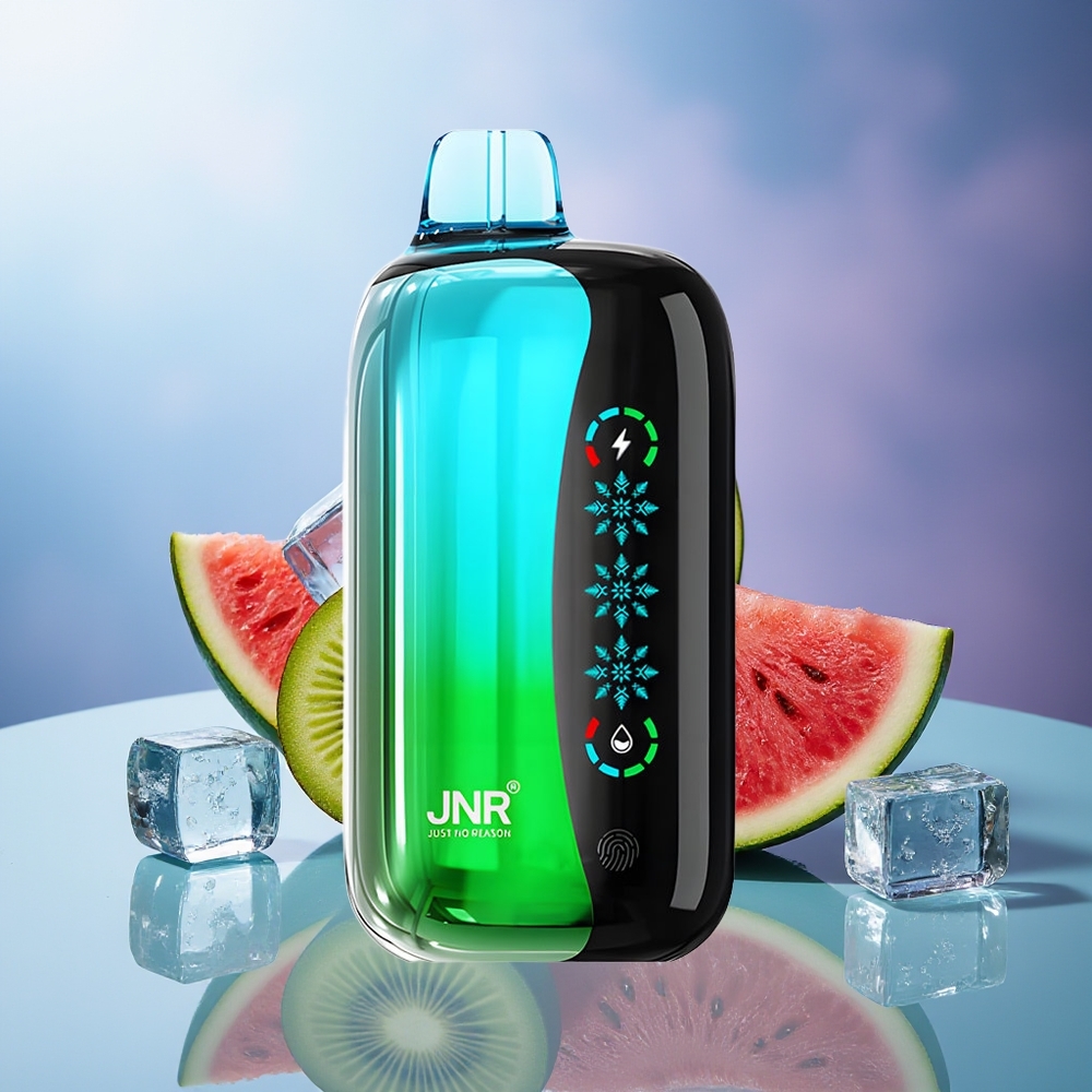 JNR Flex Ice 21000 Puffs Vape Desechable Kiwi Sandía Hielo Ajustable 26ml 1.2 Ohm Dual Mesh