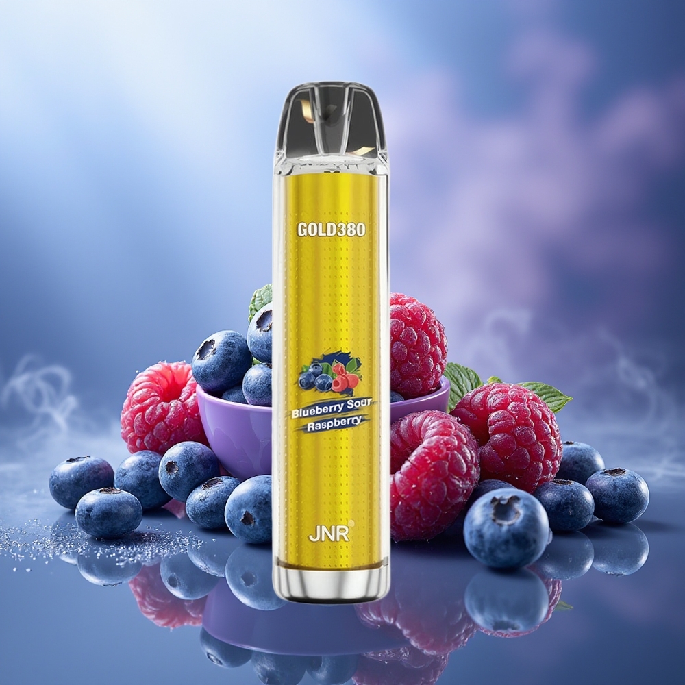 JNR Glod380 6000 Puffs Arándano Frambuesa Ácida 1500mAh 1.0ohm 13ml