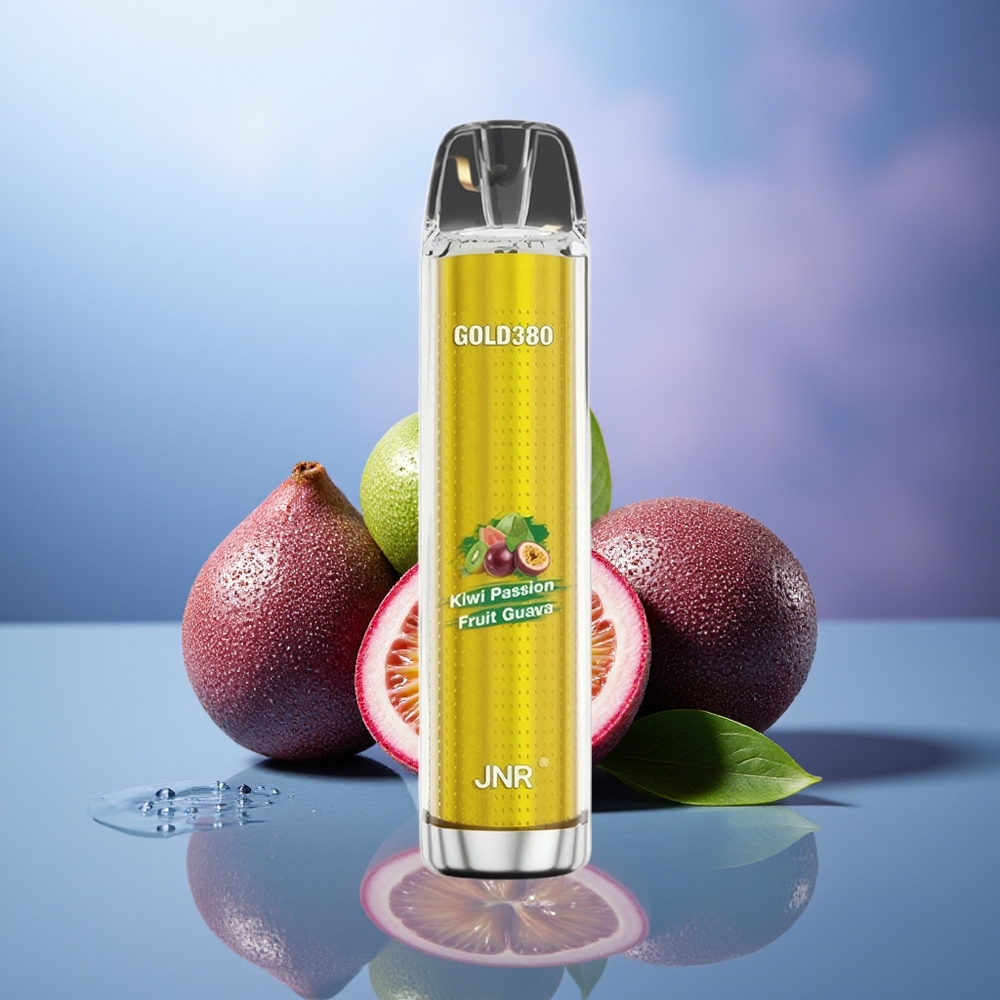 JNR Glod380 6000 Puffs Vape Desechable Kiwi Maracuyá Guayaba 1500mAh 1.0ohm 13ml