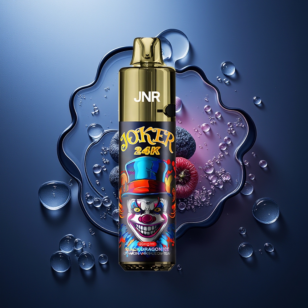 JNR Joker 24000 Puffs Dragón Negro Hielo 2+10ml Recargable 800mAh Tipo-C