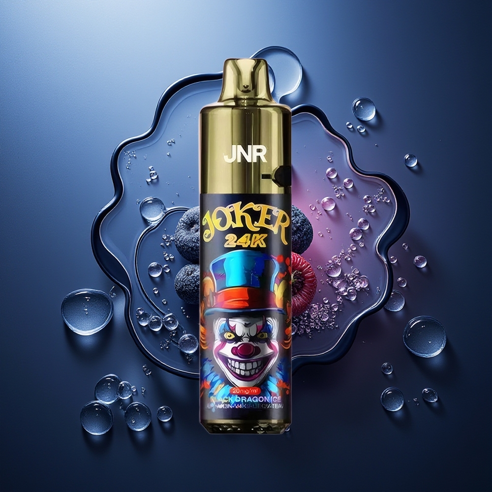 JNR Joker 24000 Puffs Dragón Negro Hielo 2+10ml Recargable 800mAh Tipo-C