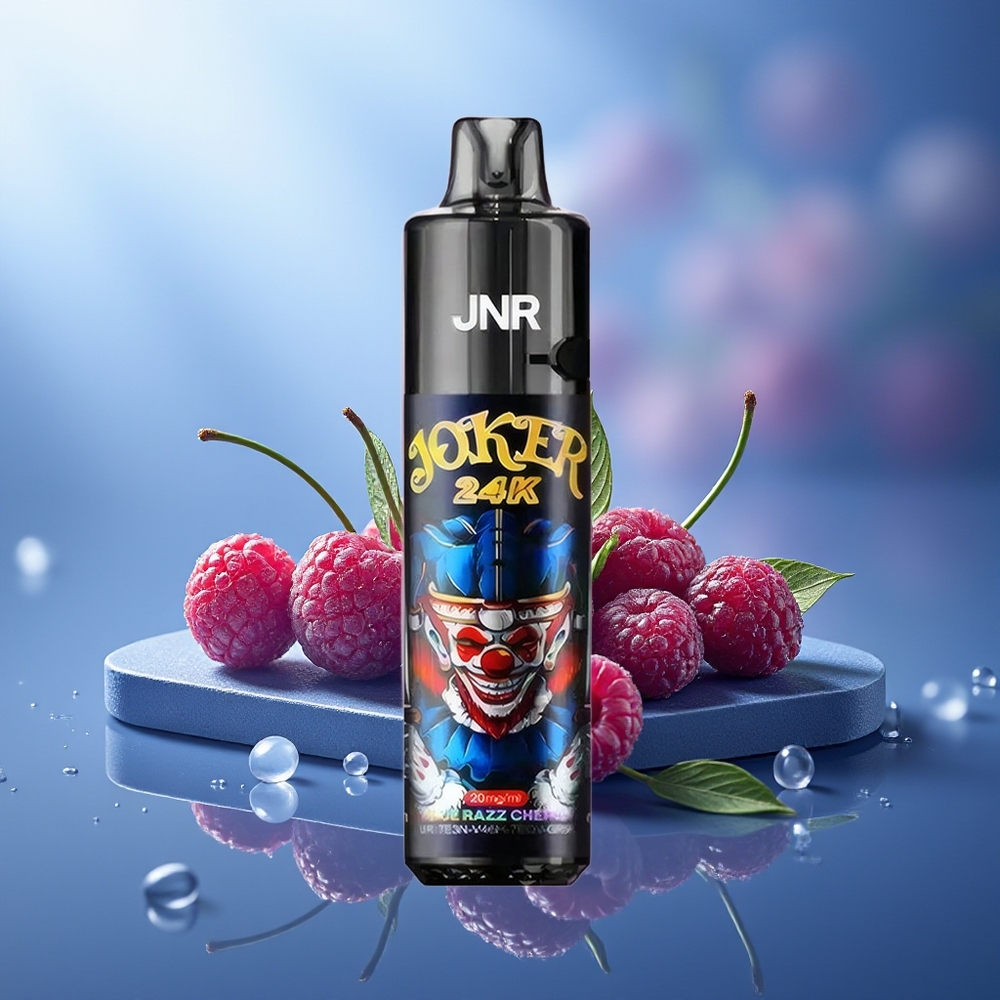 JNR Joker 24000 Puffs Vape Desechable Blue Razz Cereza 2% Nicotina Batería 800mAh Tipo-C