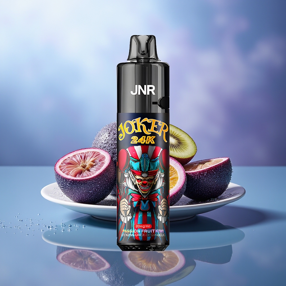 JNR Joker 24000 Puffs Vape Desechable Maracuyá Kiwi 2% Nicotina 800mAh Luz Colorida