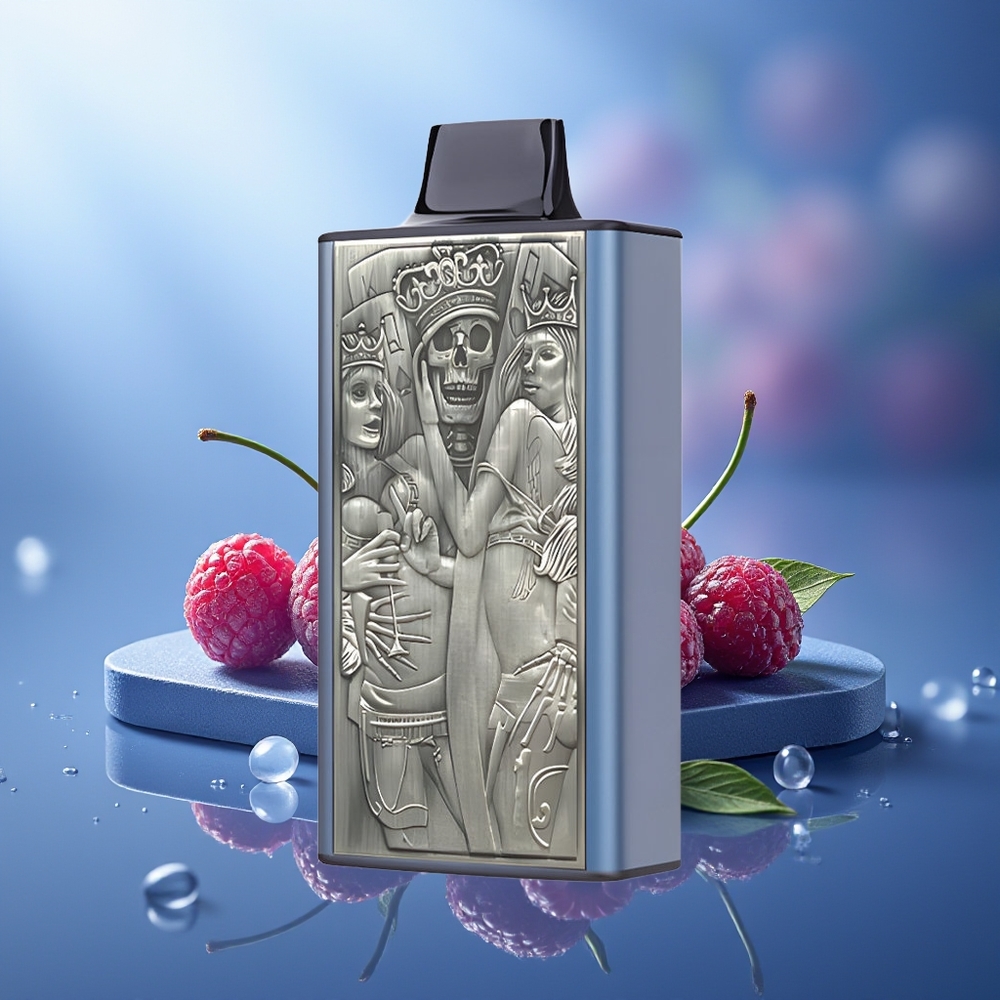 JNR Mega Box 25000 Puffs Azul Frambuesa Cereza Dual Mesh Tipo-C