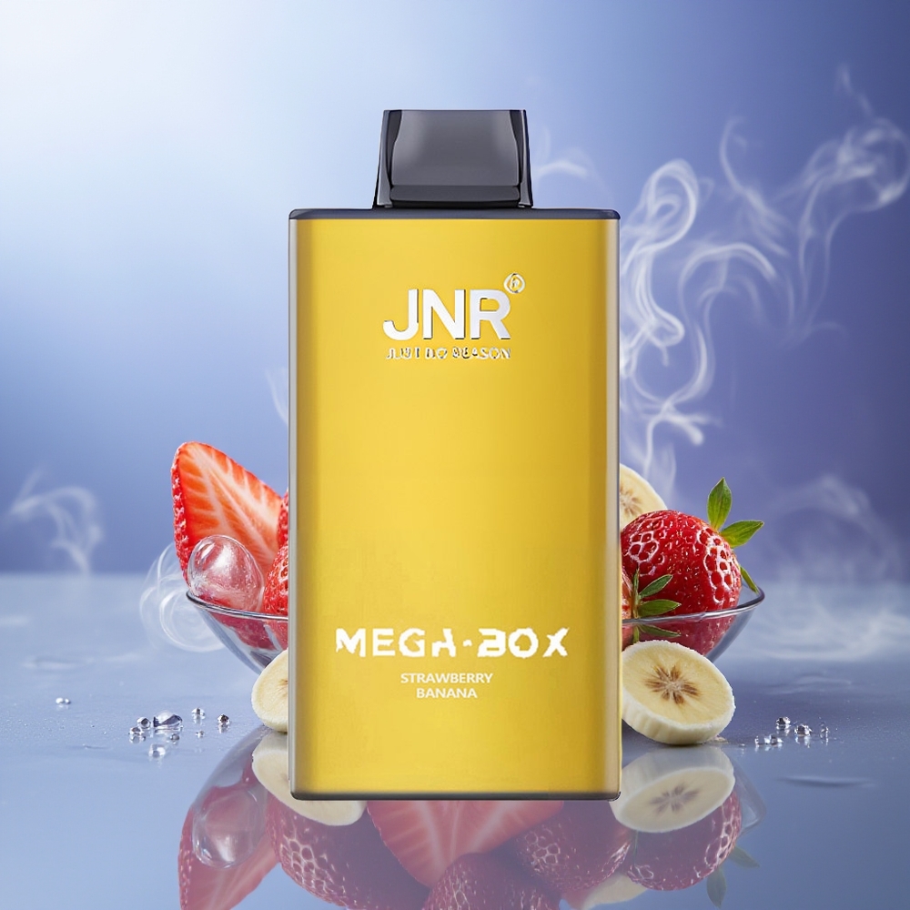 JNR Mega Box 25000 Puffs Fresa Banana Dual Mesh Tipo-C