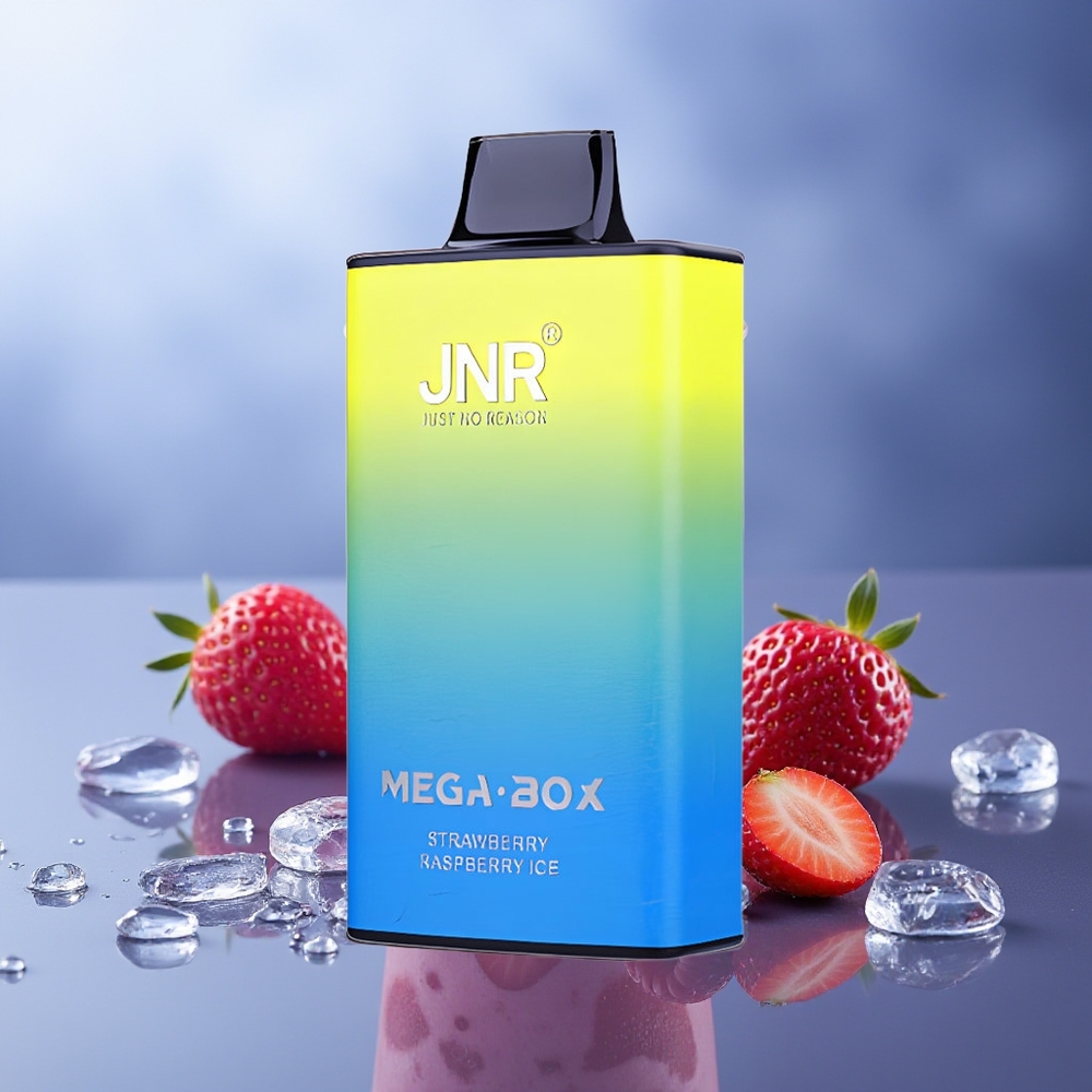 JNR Mega Box 25000 Puffs Fresa Frambuesa Hielo Dual Mesh Coil Tipo-C 30ml