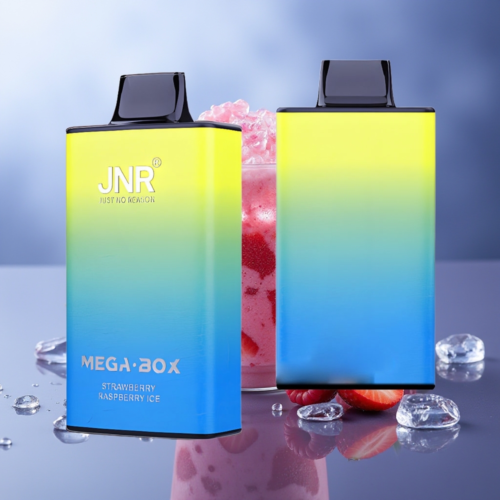 JNR Mega Box 25000 Puffs Fresa Frambuesa Hielo Dual Mesh Coil Tipo-C 30ml