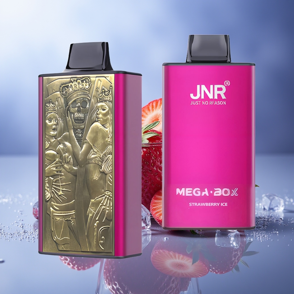 JNR Mega Box 25000 Puffs Fresa Hielo Dual Mesh Coil Tipo-C