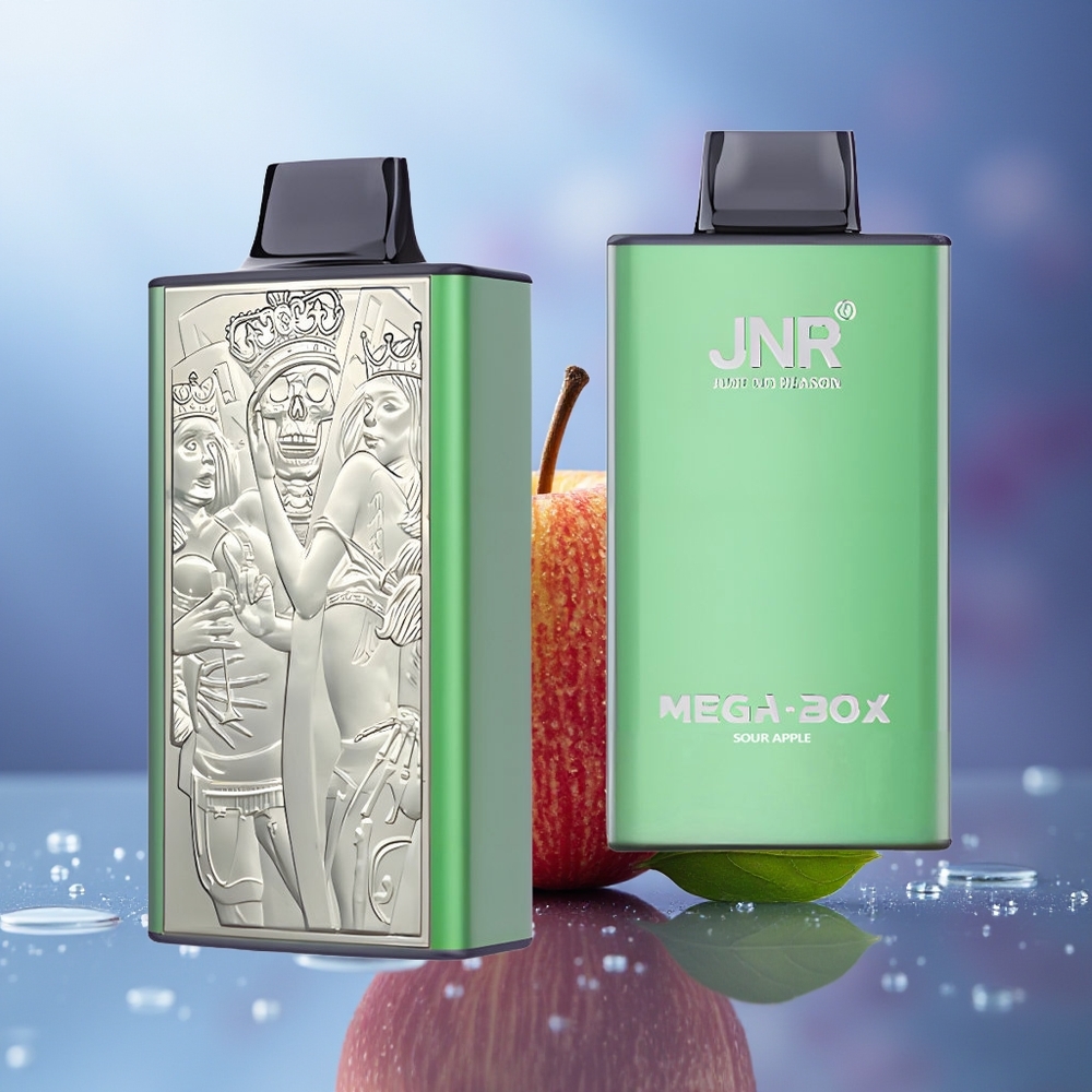 JNR Mega Box 25000 Puffs Manzana Ácida 30ml 850mAh Dual Mesh Coil