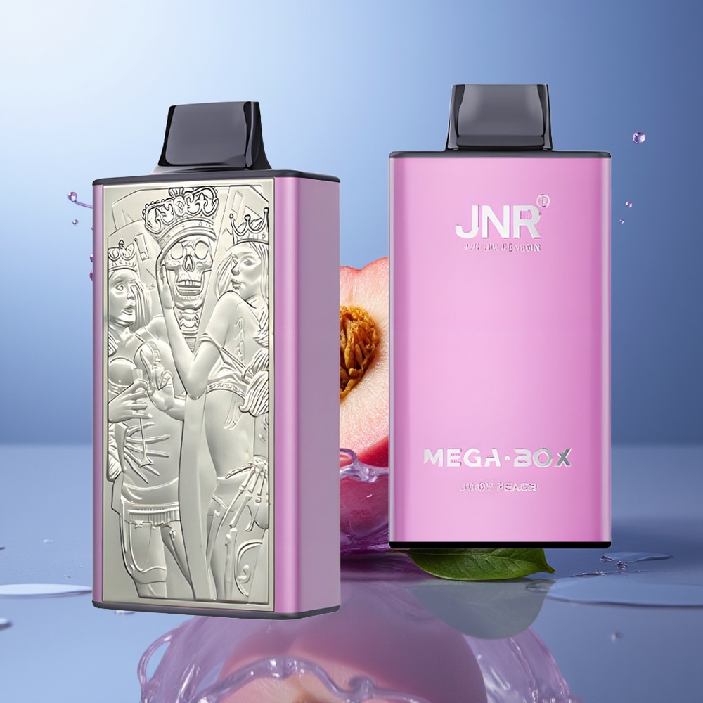 JNR Mega Box 25000 Puffs Melocotón Jugoso 30ml Dual Mesh Tipo-C