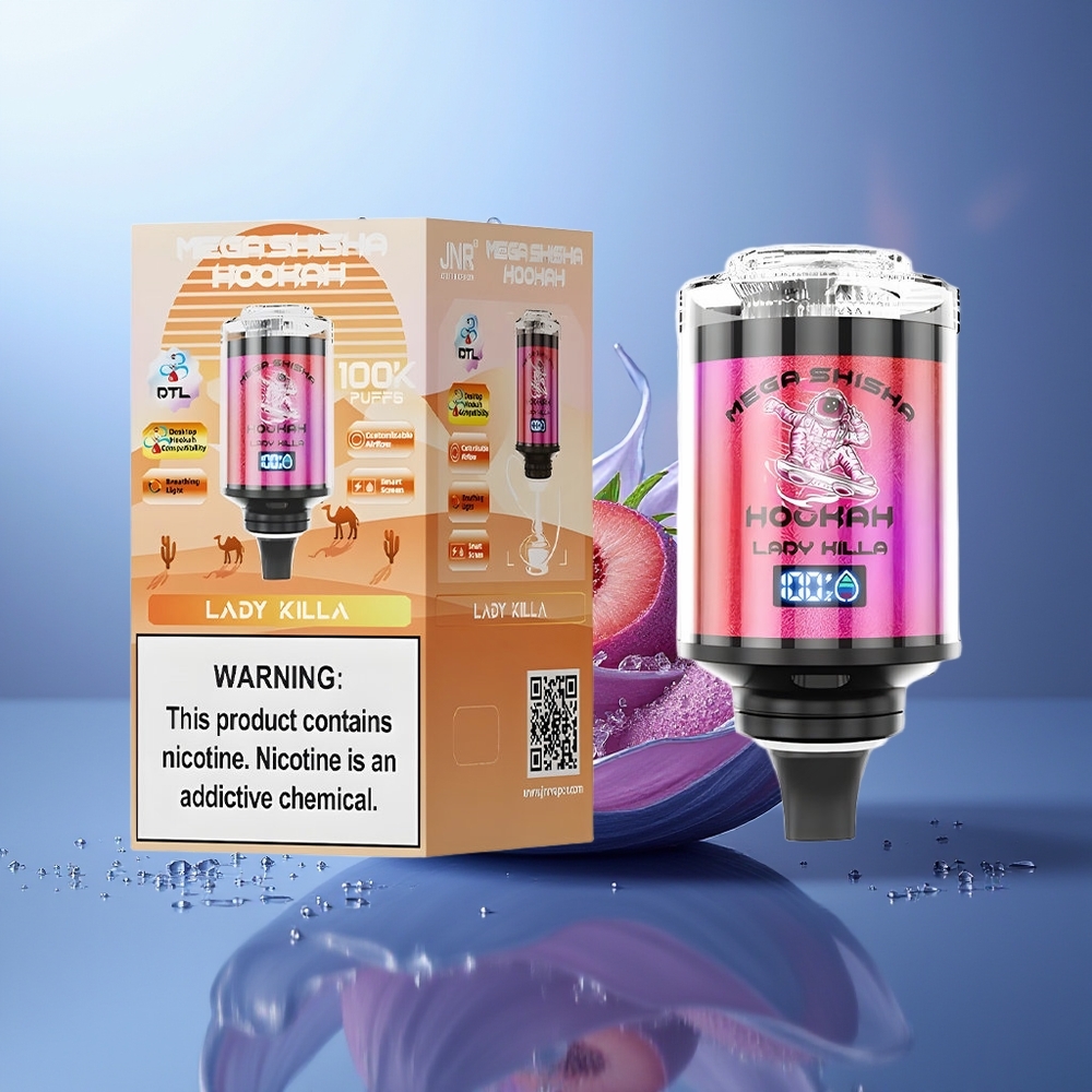 JNR Mega Shisha Hookah 100K 60ml 2200mAh Lady Killa