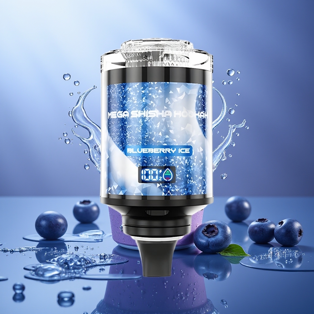 JNR Mega Shisha Hookah 100K Arándano Helado Pantalla Inteligente 2200mAh Tipo-C JNR Mega Shisha Hookah 100K Arándano Helado Pantalla Inteligente 2200mAh Tipo-C