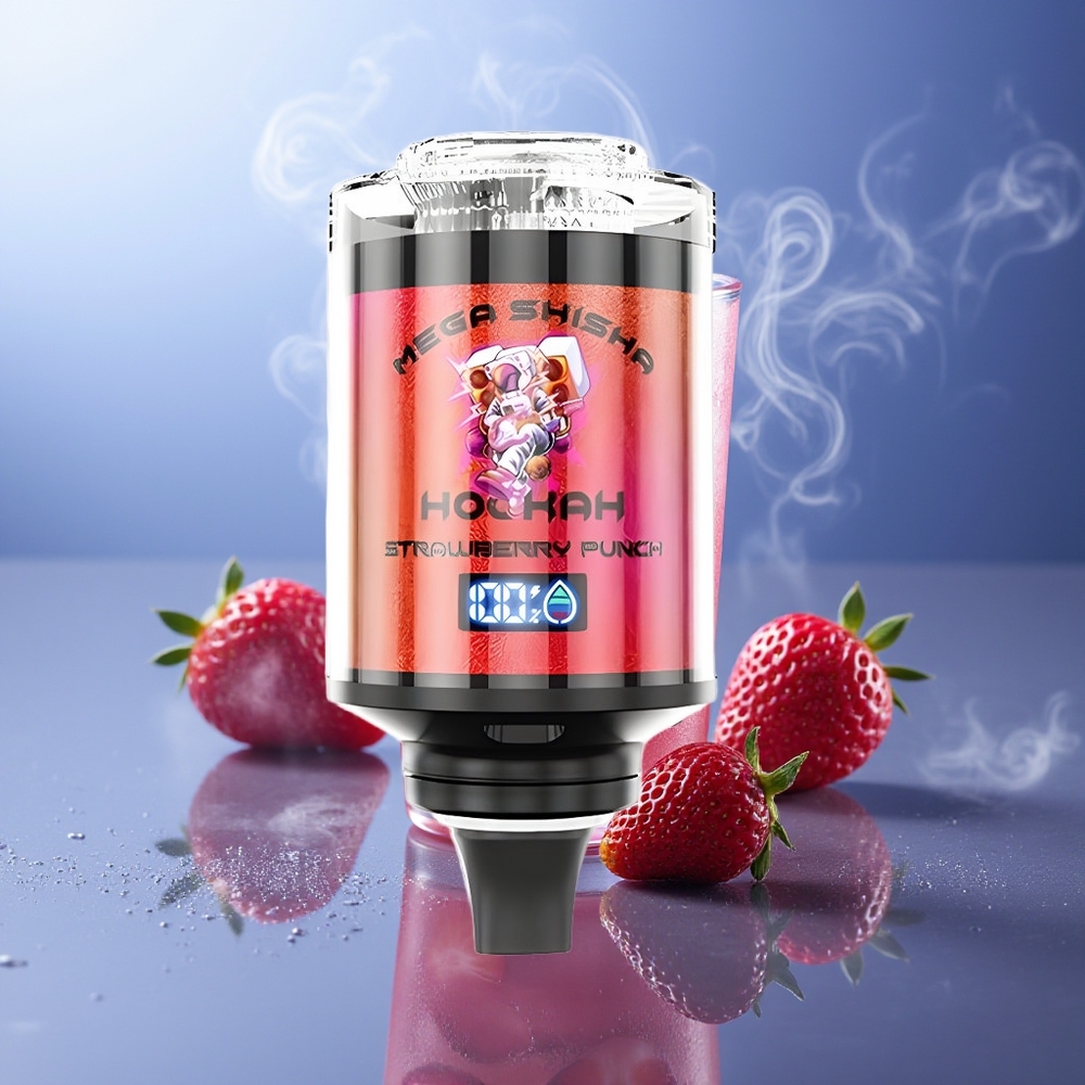 JNR Mega Shisha Hookah 100K Fresa Golpe Pantalla Inteligente Carga Rápida Ajustable JNR Mega Shisha Hookah 100K Fresa Golpe Pantalla Inteligente Carga Rápida Ajustable