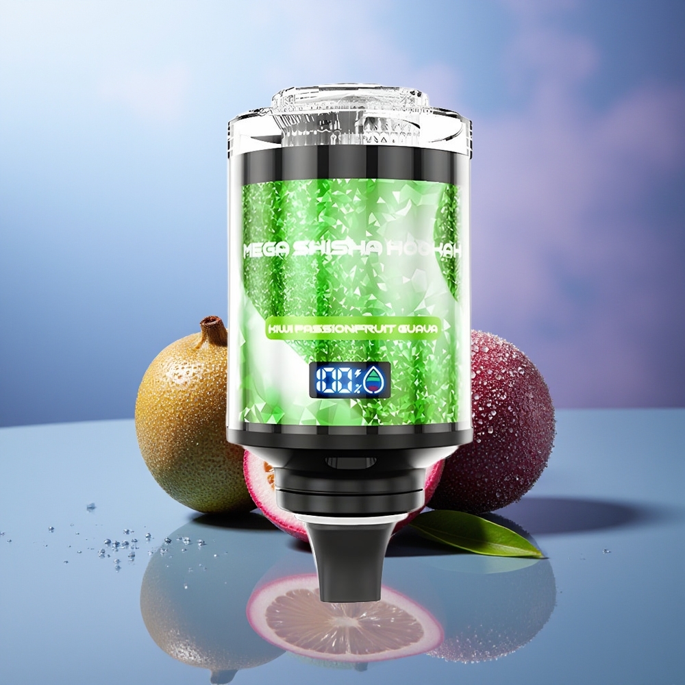 JNR Mega Shisha Hookah 100K Kiwi Maracuyá Guayaba 2200mAh Pantalla Inteligente Flujo Ajustable JNR Mega Shisha Hookah 100K Kiwi Maracuyá Guayaba 2200mAh Pantalla Inteligente Flujo Ajustable