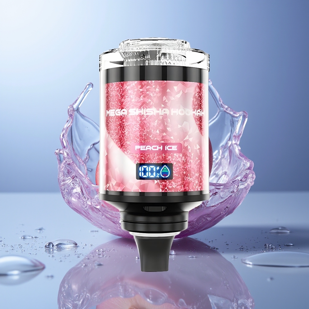 JNR Mega Shisha Hookah 100K Melocotón Hielo 2200mAh Pantalla Inteligente Flujo de Aire Ajustable JNR Mega Shisha Hookah 100K Melocotón Hielo 2200mAh Pantalla Inteligente Flujo de Aire Ajustable