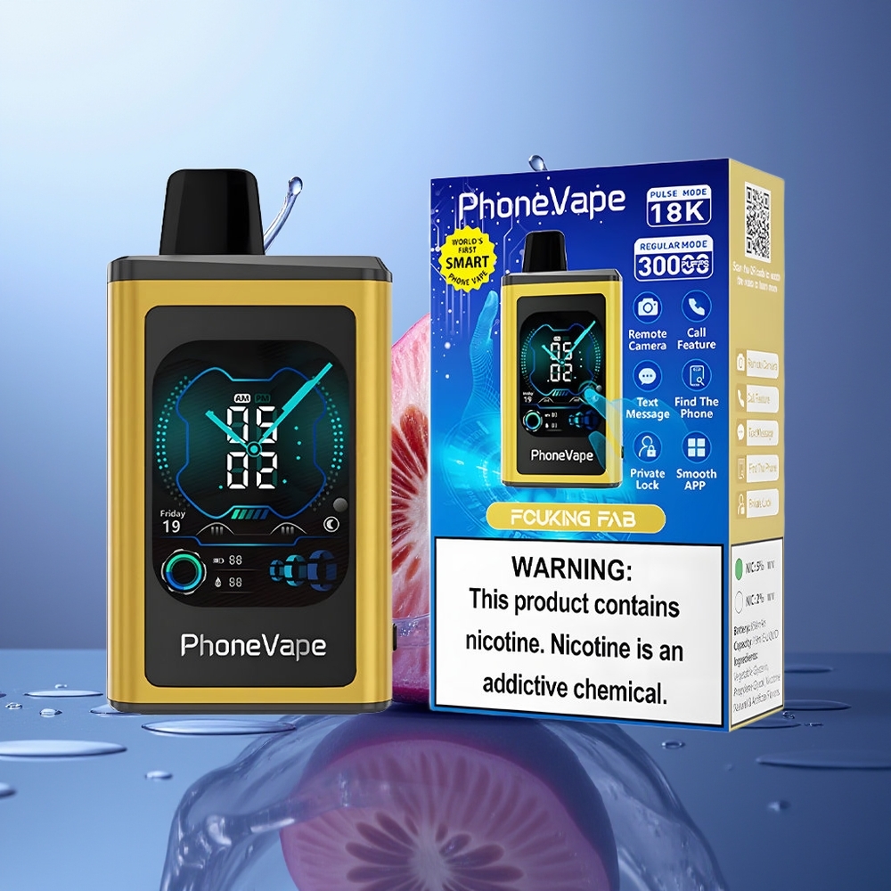 JNR PhoneVape 30000 caladas Fabuloso del Carajo Pantalla Completa Batería Recargable Turbo