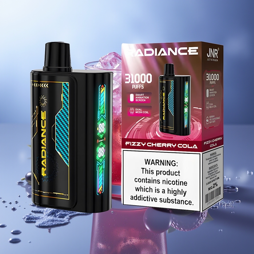 JNR Radiance 31000 Puffs Cereza Cola Fizzy Dual Mesh 28ml Tipo-C