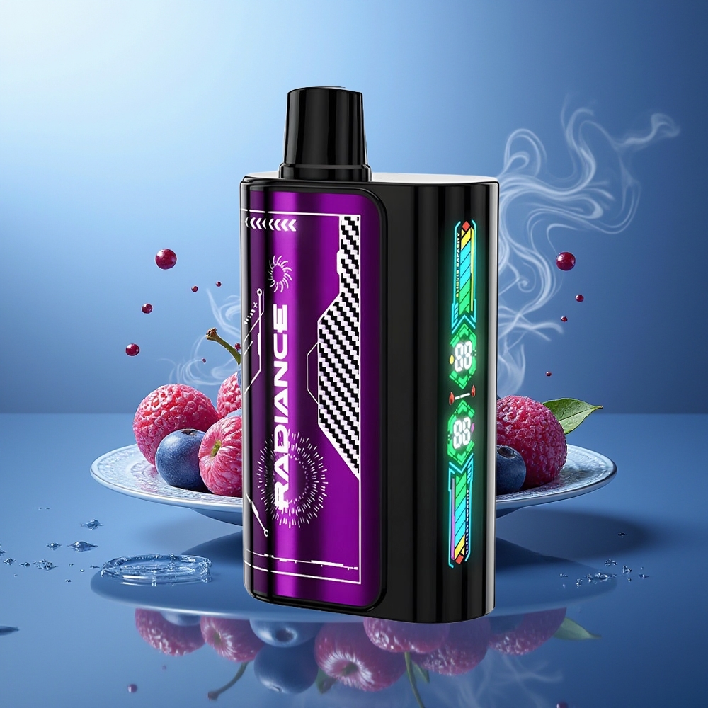 JNR Radiance 31000 Puffs Dual Mesh Azul Frambuesa Cereza Tipo-C