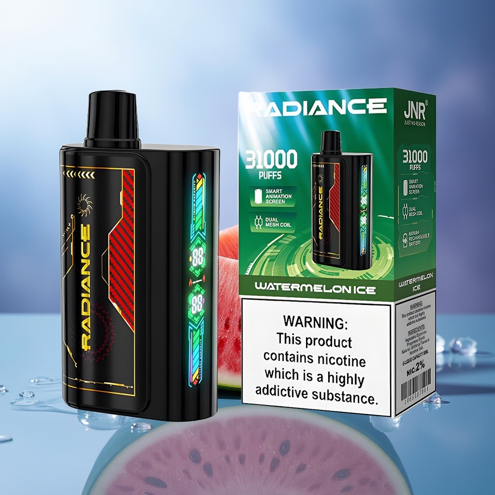 JNR Radiance 31000 Puffs Sandía Hielo Dual Mesh Coil 950 mAh