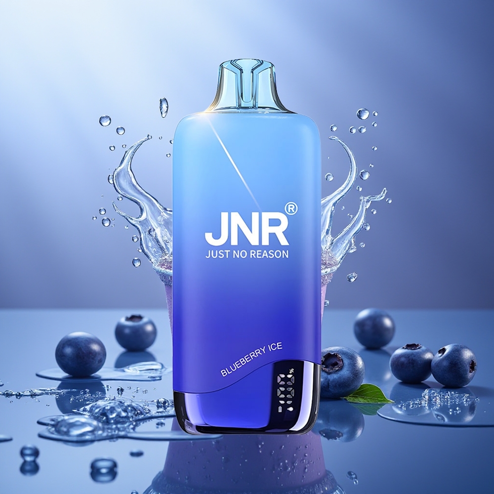 JNR Rainbow 10500 Puffs Vape Desechable Arándano Hielo 18ml 0.8ohm 600mAh
