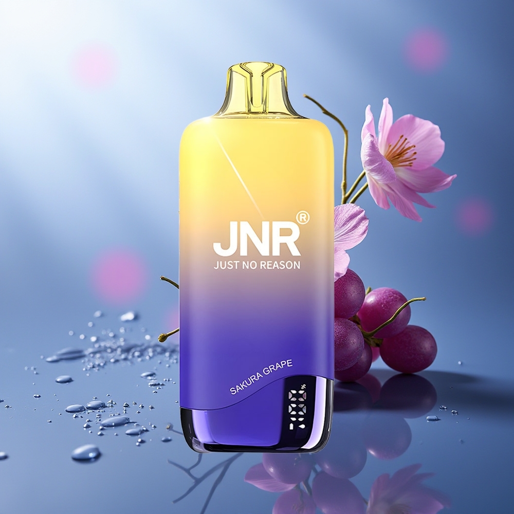 JNR Rainbow 10500 Puffs Vape Desechable Cerezo Uva 18ml 0.8ohm USB-C