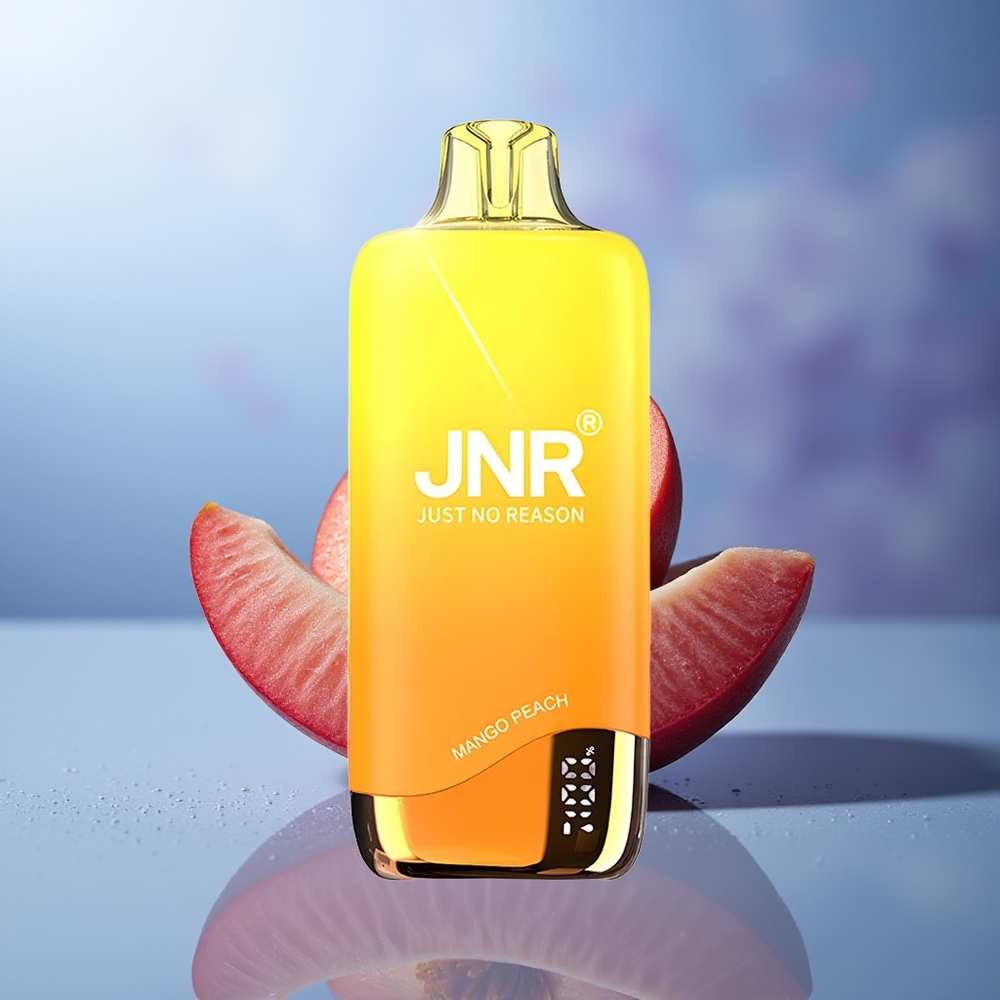 JNR Rainbow 10500 Puffs Vape Desechable Mango Melocotón 18ml 0.8ohm USB-C