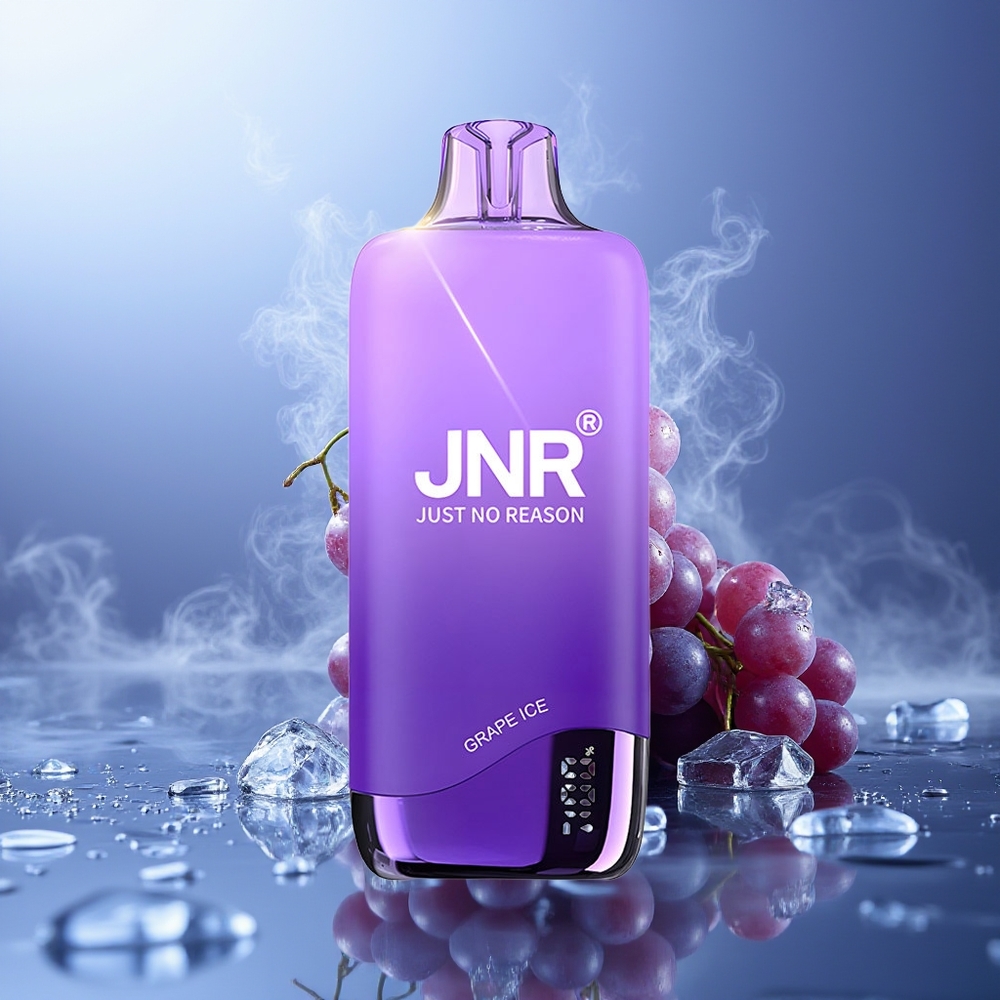 JNR Rainbow 10500 Puffs Vape Desechable Uva Hielo 0.8ohm 18ml USB-C