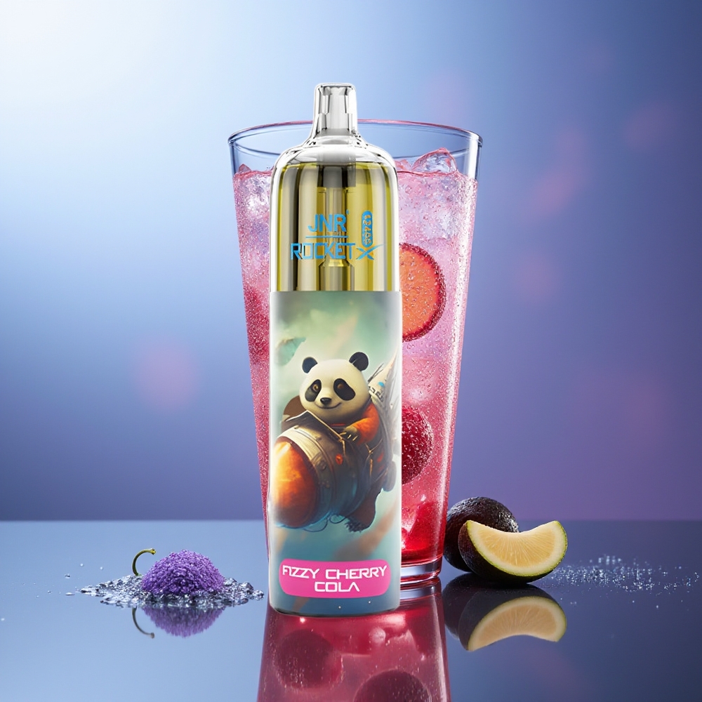 JNR Rocket-X 12400 Puffs Cereza Fizz Cola Ajustable Tipo-C RGB