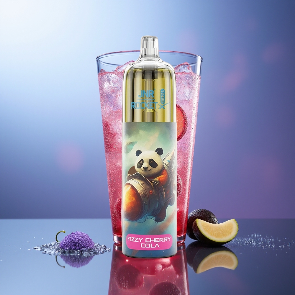 JNR Rocket-X 12400 Puffs Cereza Fizz Cola Ajustable Tipo-C RGB