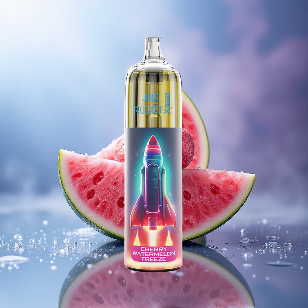 JNR Rocket-X 12400 Puffs Cereza Sandía Helada RGB Tipo-C 850mAh