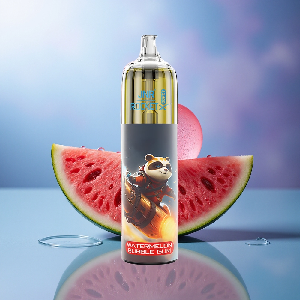 JNR Rocket-X 12400 Puffs Chicle de Sandía RGB Tipo-C Batería 850mAh Bobina Mesh 1.2ohm