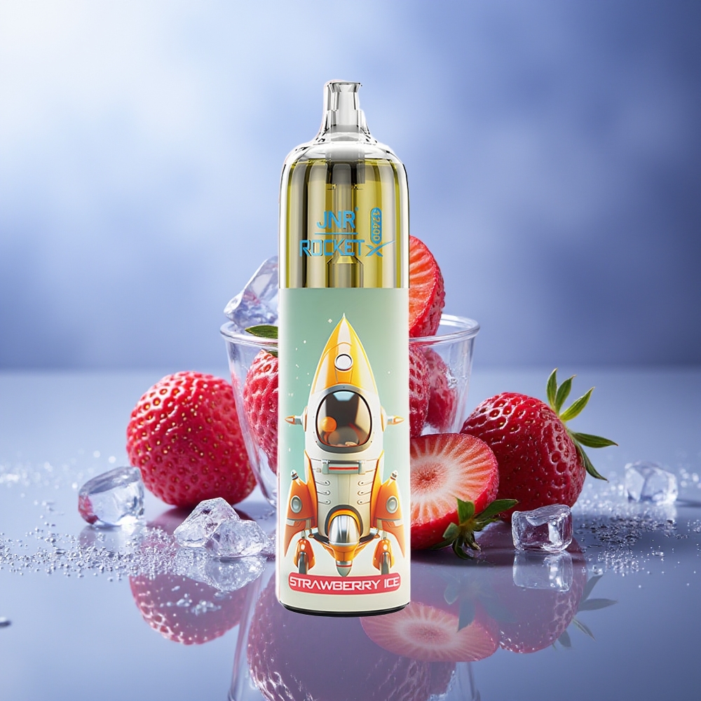 JNR Rocket-X 12400 Puffs Fresa Hielo RGB Tipo-C 850mAh 25ml