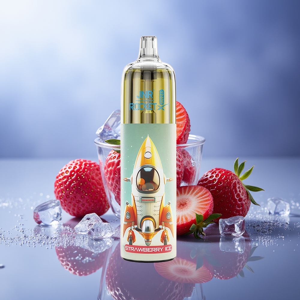JNR Rocket-X 12400 Puffs Fresa Hielo RGB Tipo-C 850mAh 25ml