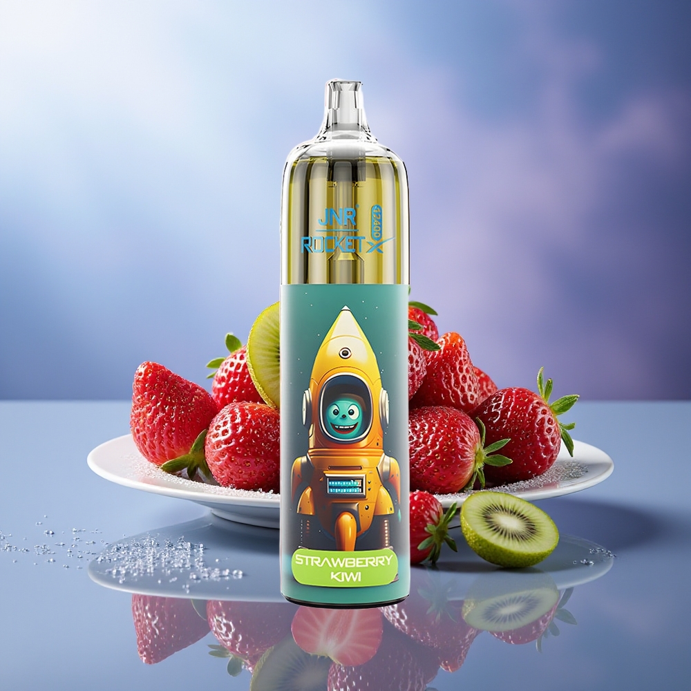 JNR Rocket-X 12400 Puffs Fresa Kiwi RGB Tipo-C Carga Rápida 850mAh